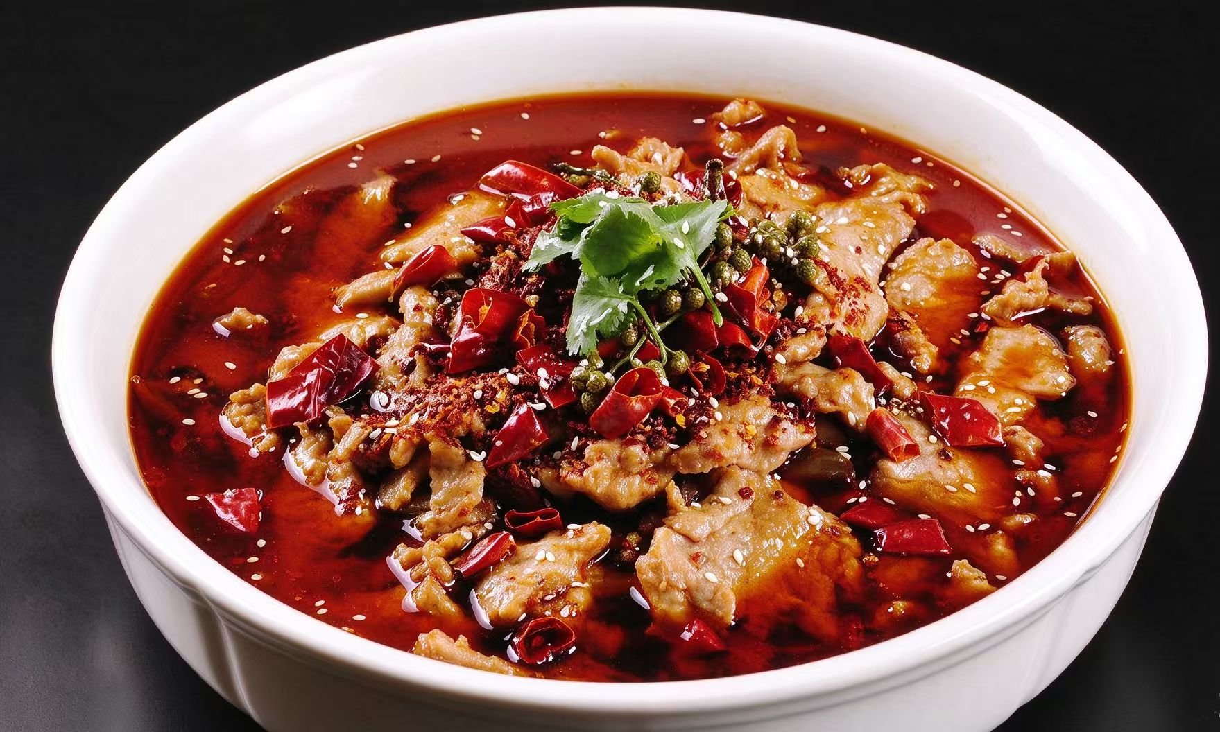 Rindfleisch in scharfer Sichuan-Chili-Brühe